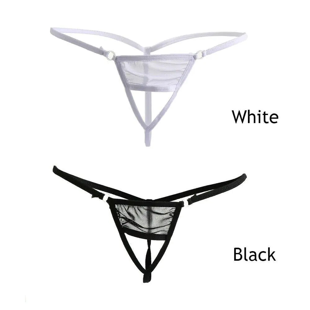 Chic Women's Crotchless Lace Thong