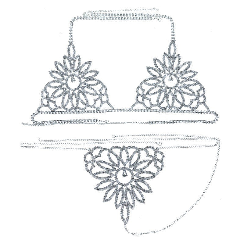 Crystal Cage Body Chain Set