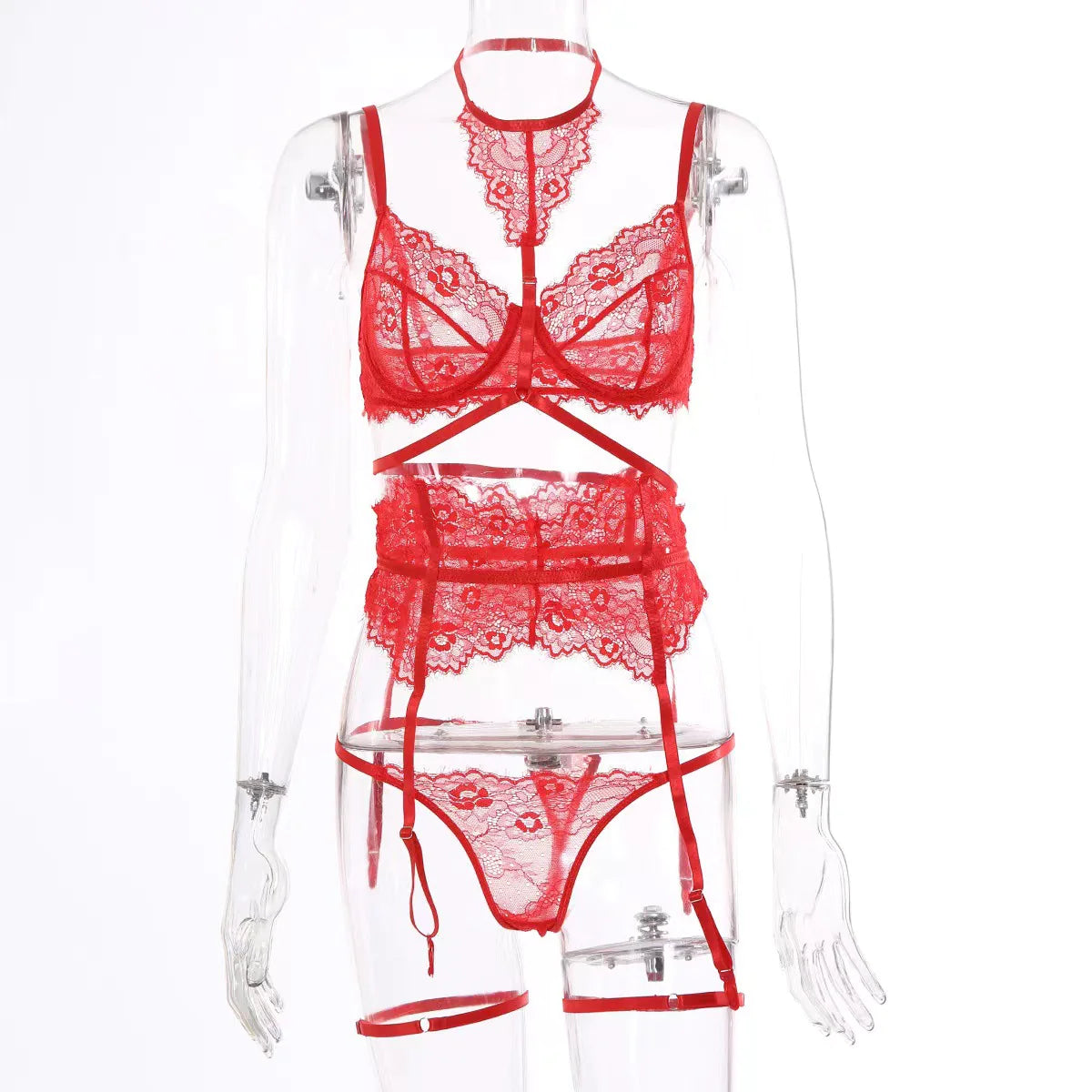 Halo Harness Halter Garter Set