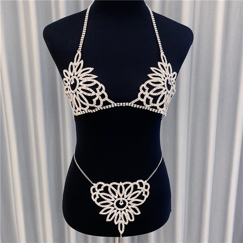 Crystal Cage Body Chain Set